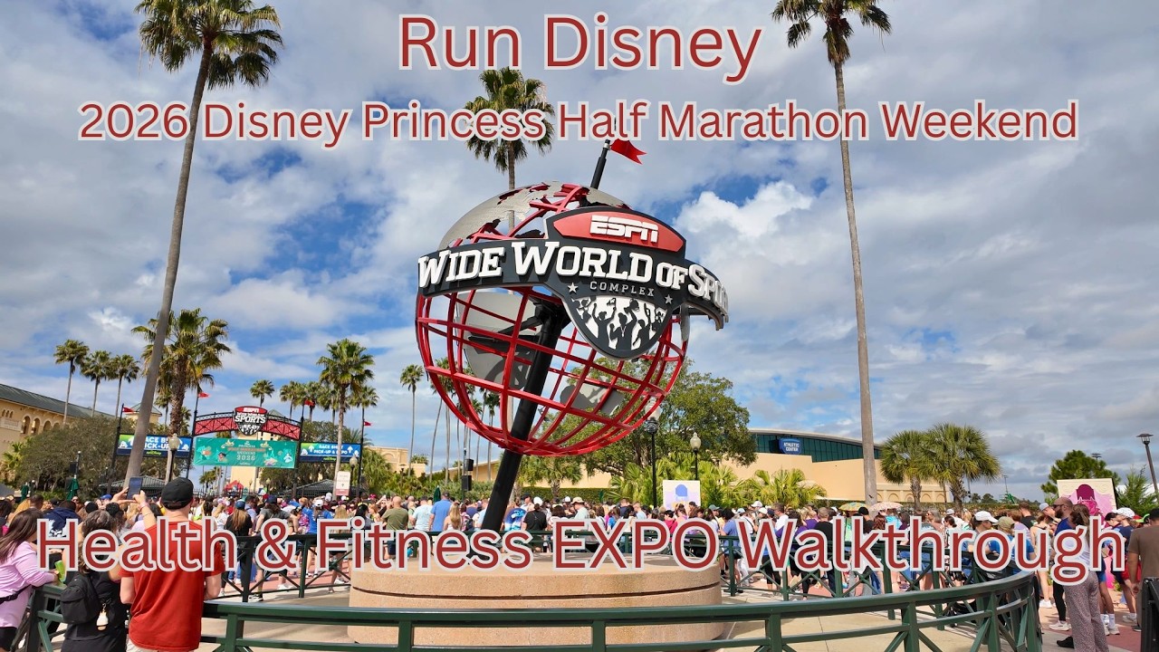 Run Disney | Health & Fitness EXPO Walkthrough | 2026 Disney Princess Half Marathon Weekend | 4K