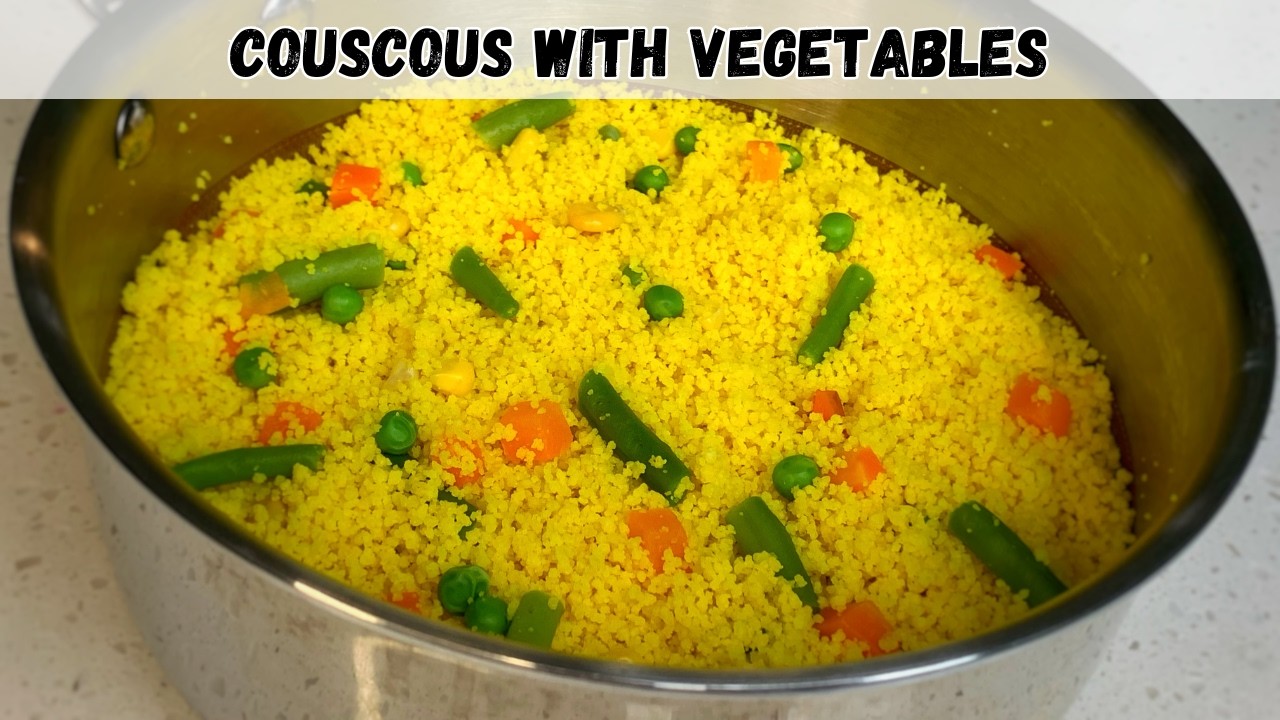 How to Make Fluffy & Colorful Couscous for Yassa || Recette de Couscous pour du Yassa