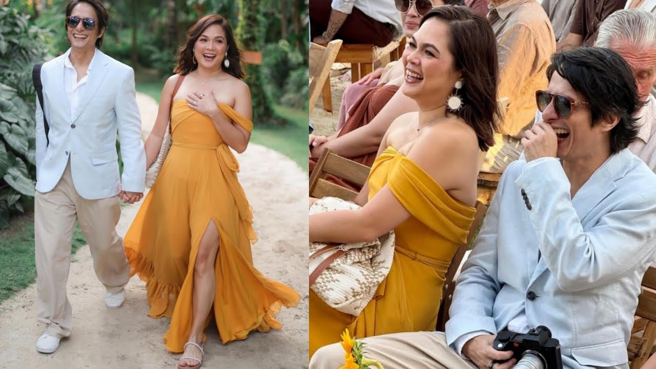 Judy Ann at Ryan Agoncillo super ganda at gwapo sa kasal nina Angelica at Gregg Homan