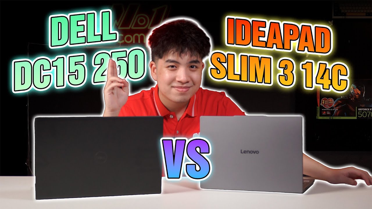 Tìm Laptop 15 triệu tốt nhất 2026 ! So Sánh Ideapad Slim 3 14c và Dell DC15250