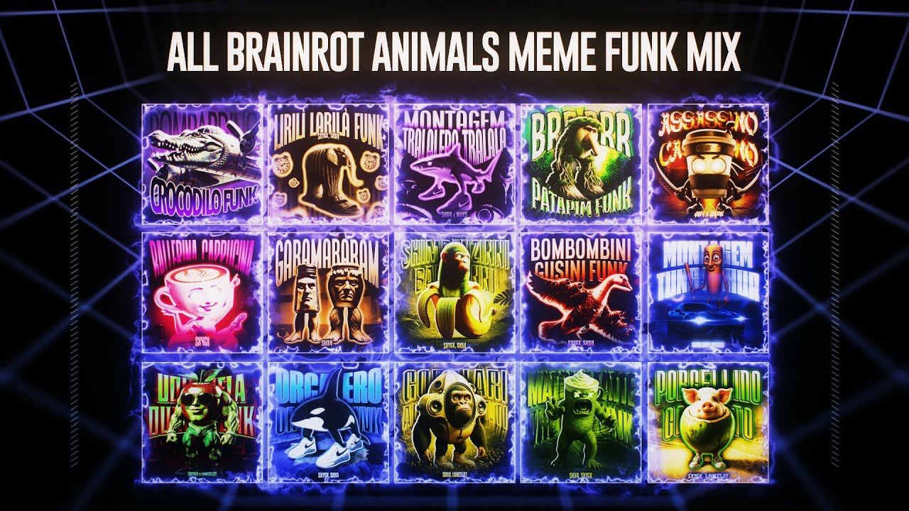 ALL BRAINROT ANIMALS MEME FUNK MIX