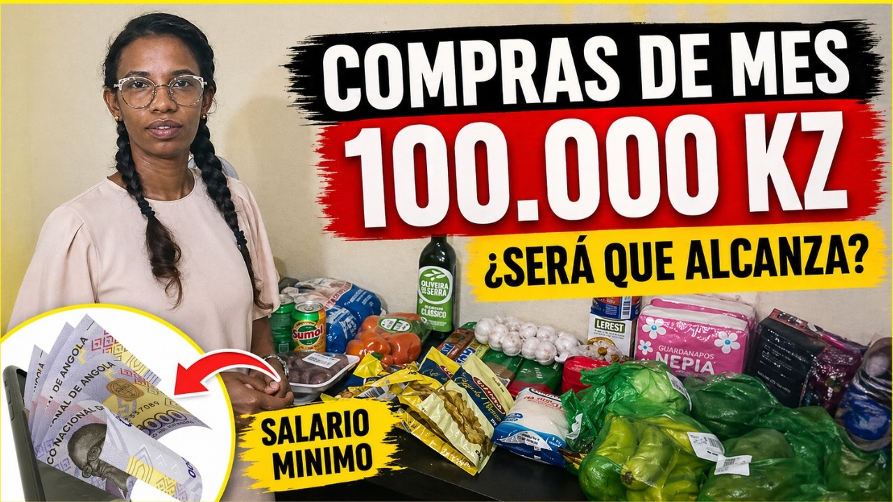 Lo que compr&eacute; con un Salario M&iacute;nimo en Angola (100.000 Kz) 🛒