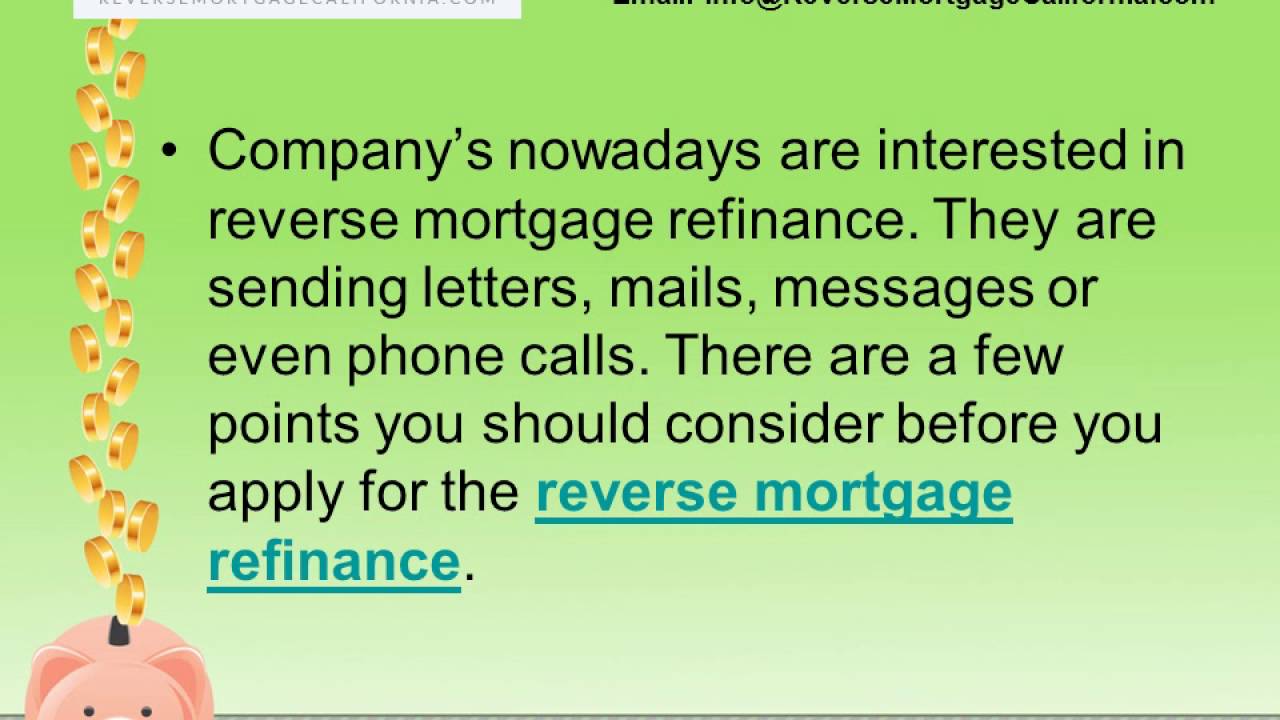 Reverse Mortgage Refinance