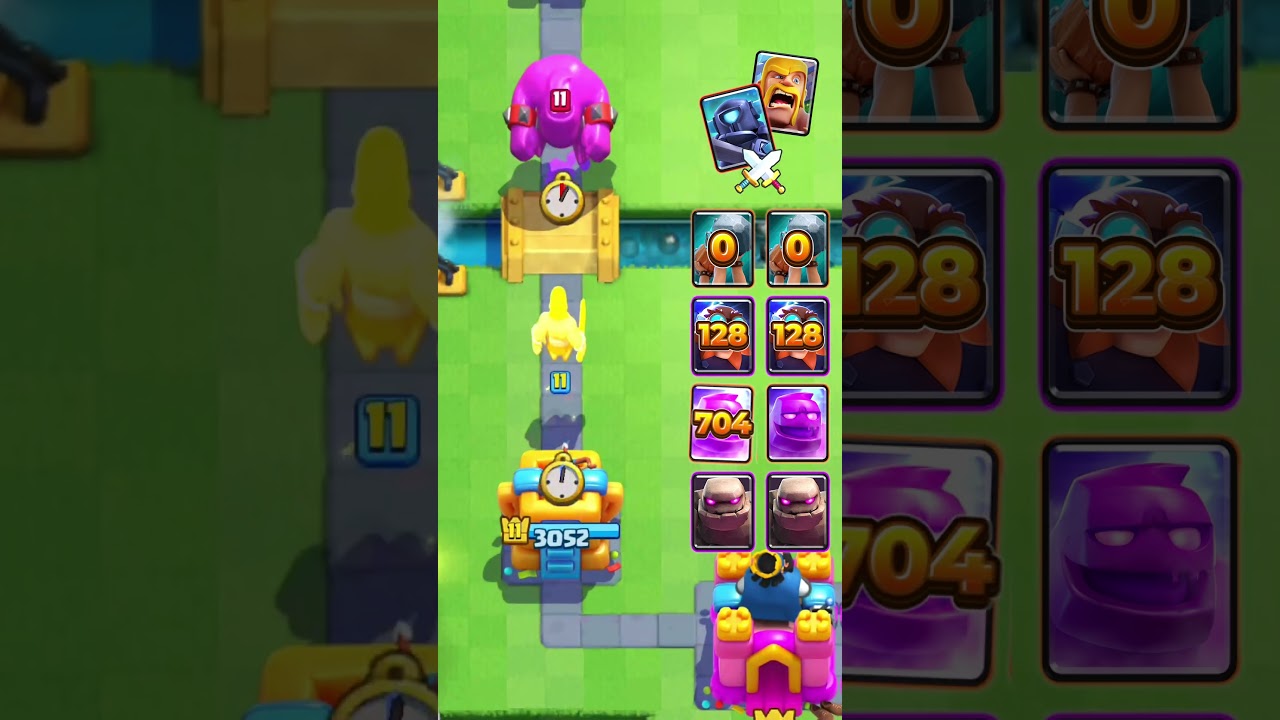 Варвары против мини-ПЕККИ 💥 #clashroyale #gaming