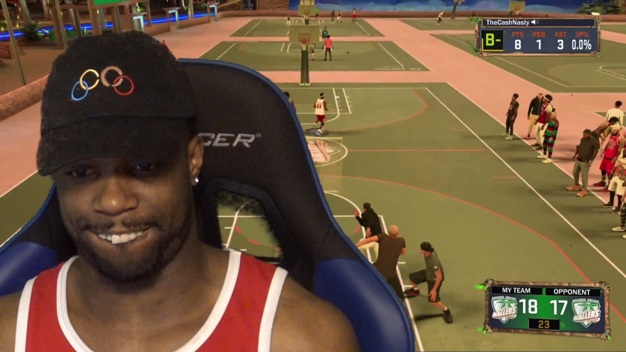 WE BOTH GOT CROSSED OVER AND EXPOSED BY A TRASH TALKING KID! NBA 2K17 MYPARK GAMEPLAY