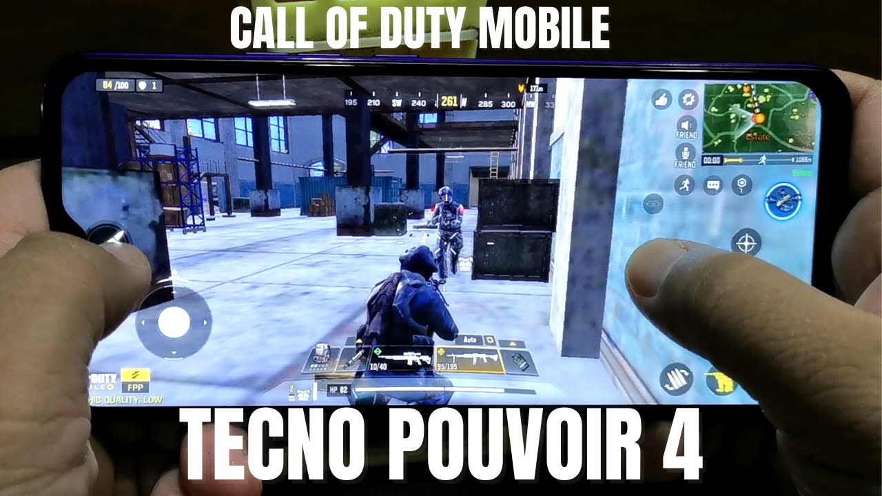 CALL OF DUTY MOBILE - BATTLE ROYALE GAME TEST ON TECNO POUVOIR 4