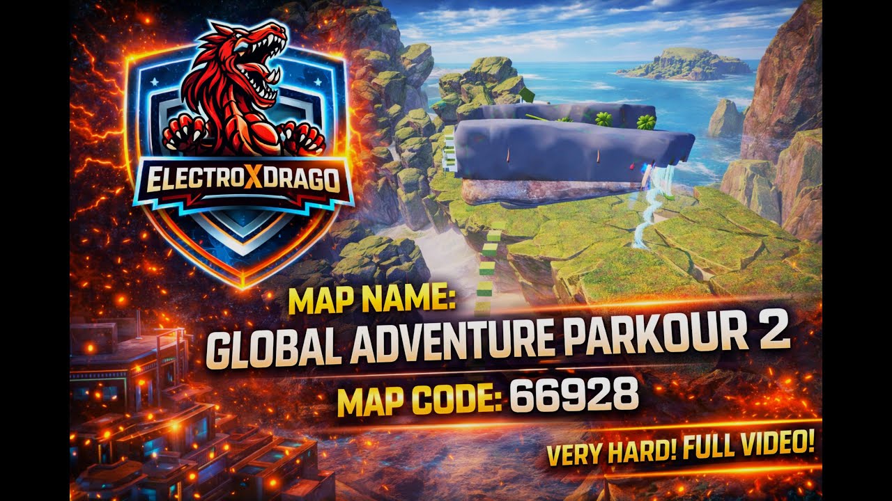 GLOBAL ADVENTURE PARKOUR 2 COMPLETED 💀🔥 | BGMI WOW Hardest Map Code 66928 😱 | ElectroXDrago