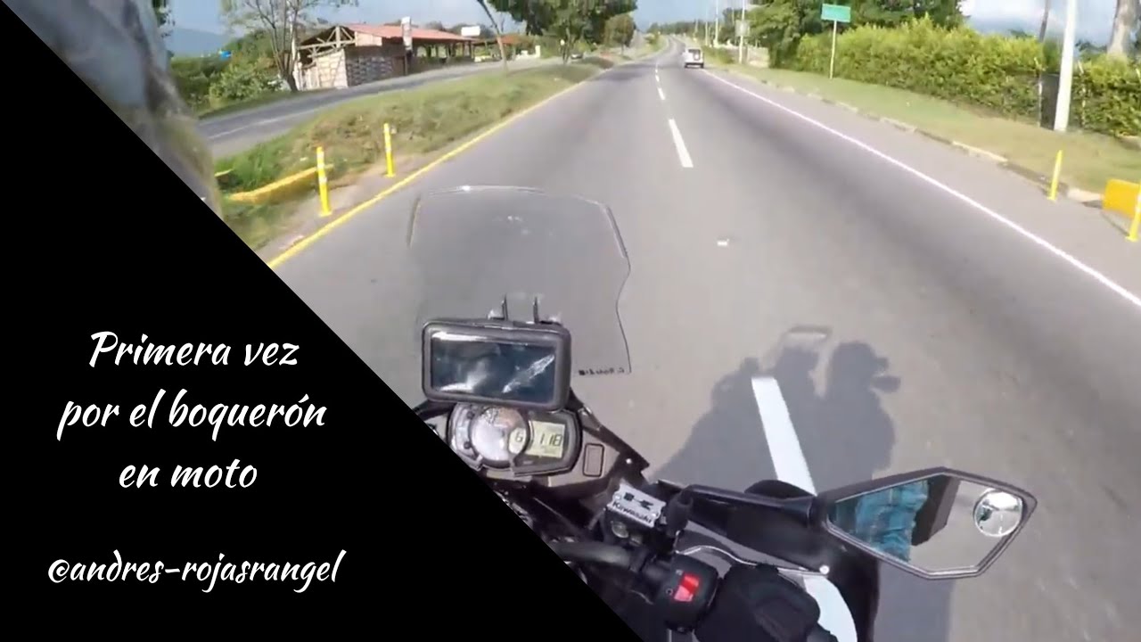 Subiendo boquer&oacute;n por primera vez en moto