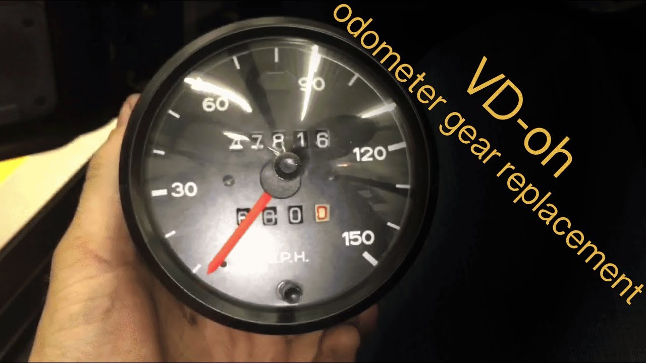 Porsche 924 944 VDO odometer gear stopped trip broken fix DIY