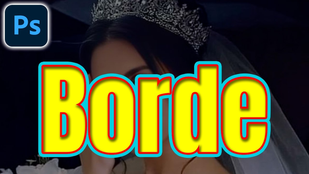 COMO CREAR BORDES DE TEXTO EN PHOTOSHOP #photoshop