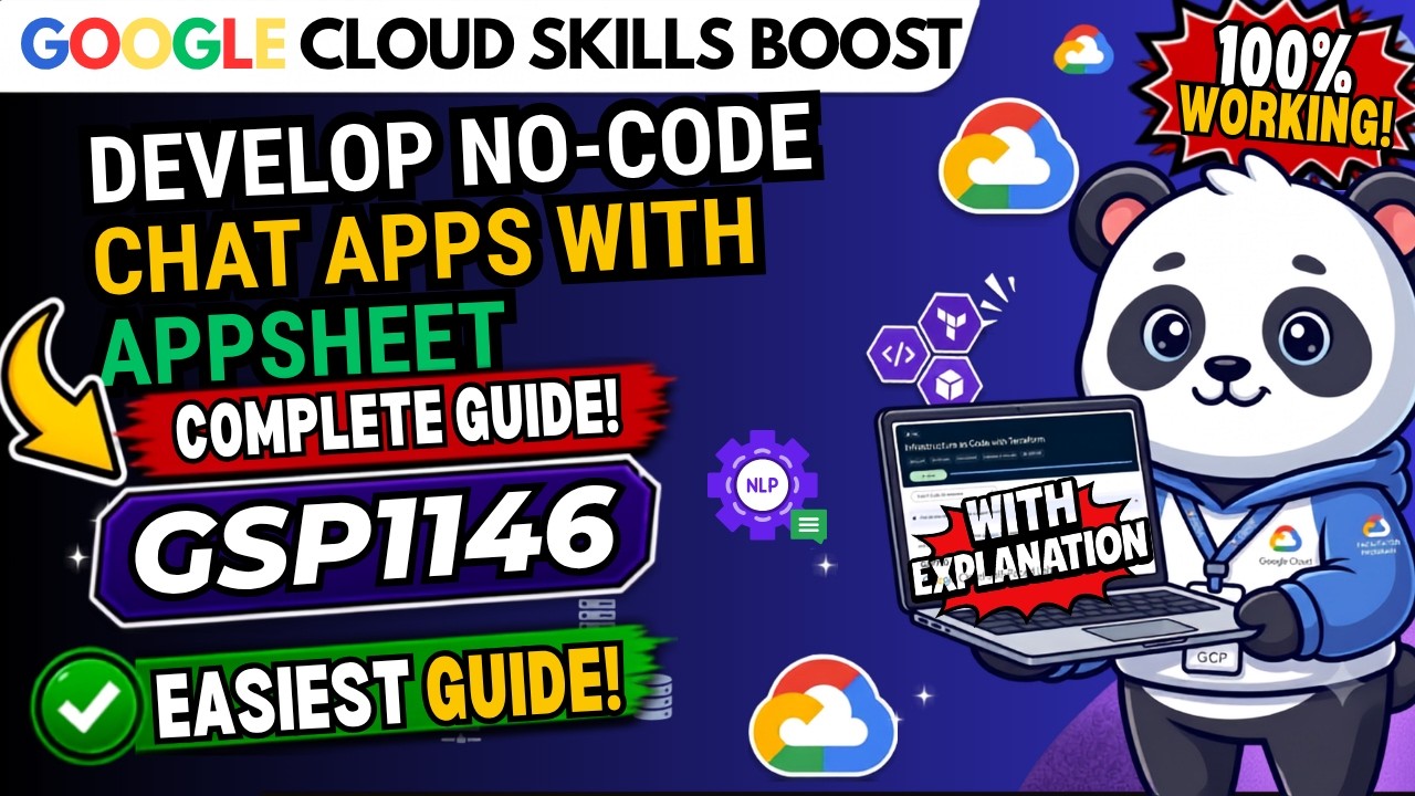 Develop No-Code Chat Apps with AppSheet #GSP1146 #qwiklabsarcade2026 | Lab Solution with Explanation