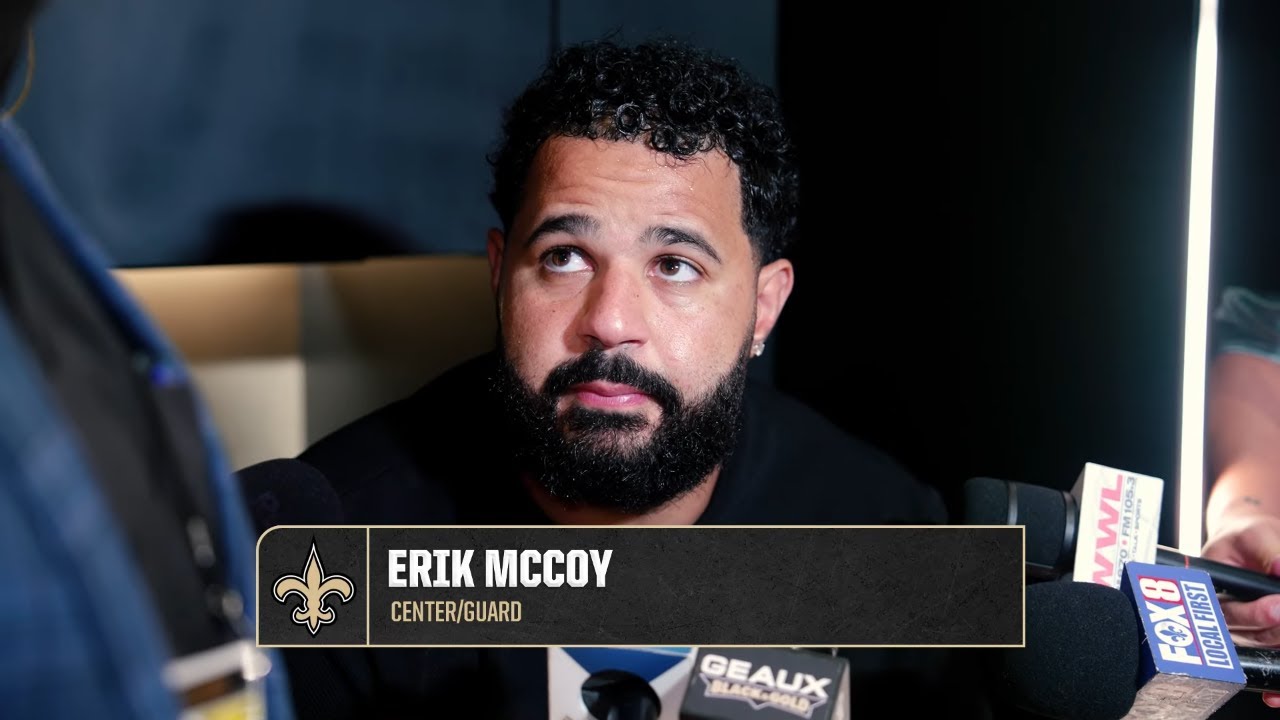 Erik McCoy | Saints-Cardinals Postgame | 2025 NFL Week 1