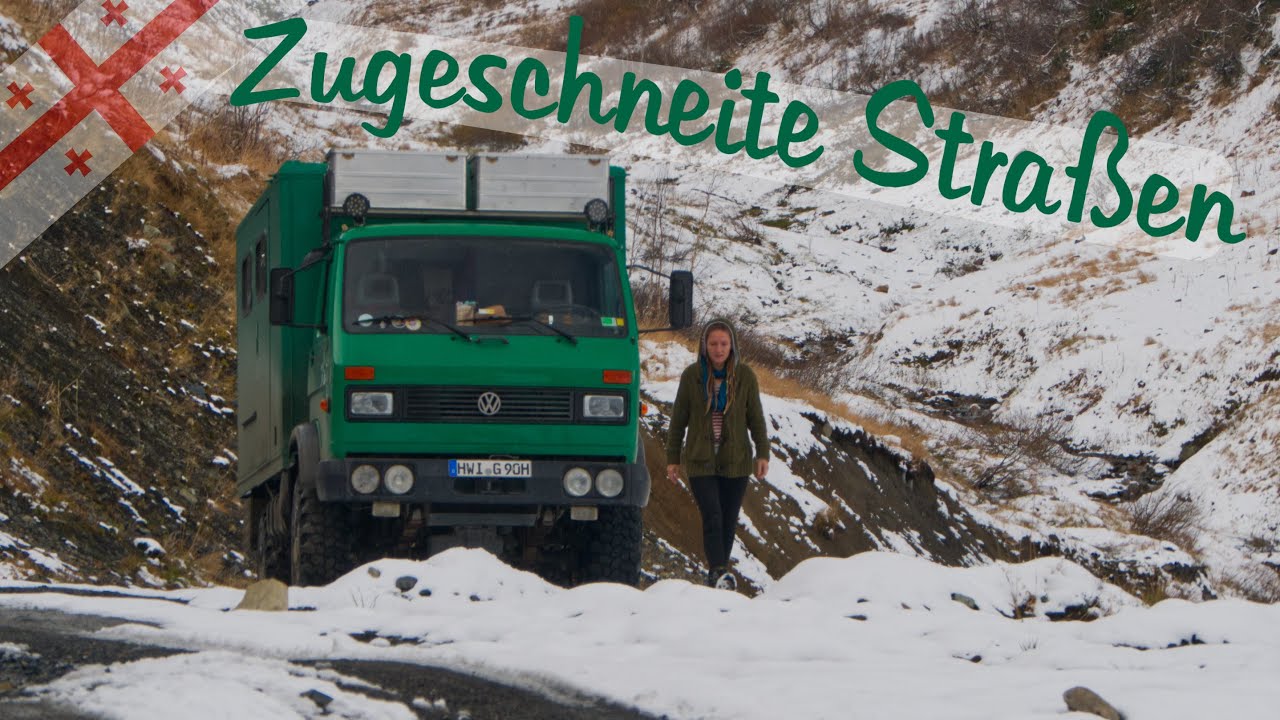 Zugeschneite Straßen im Kaukasus | Unterwegs mit dem Camper in Georgien | Teil 9