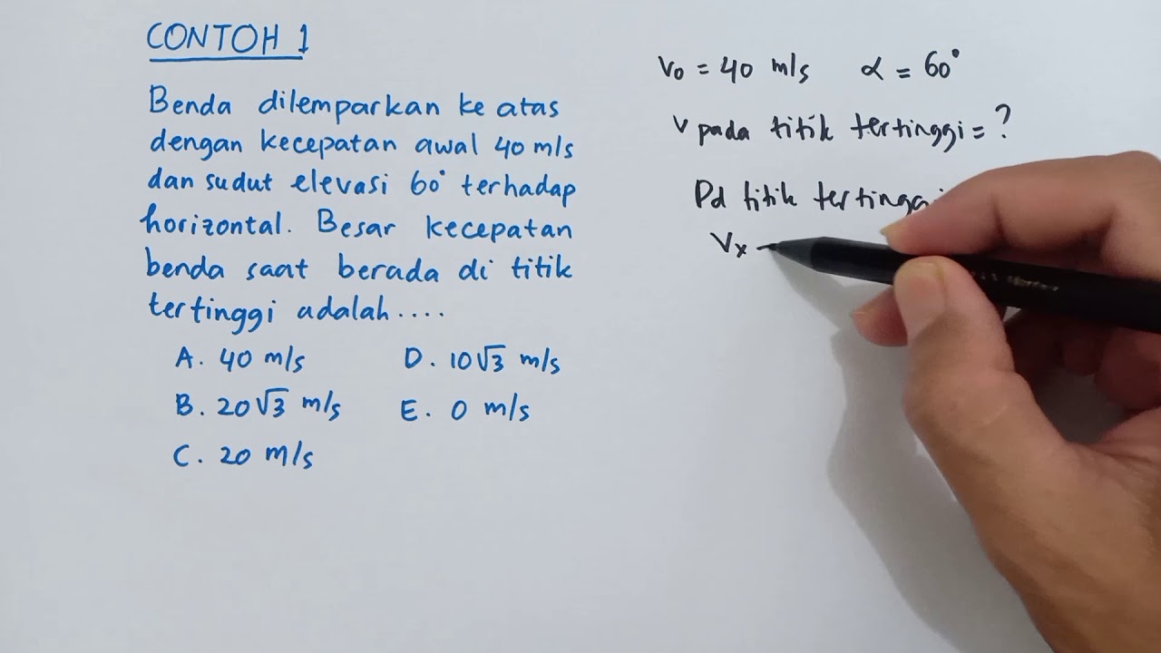 Konsep, Rumus, dan Soal Gerak Parabola || Fisika Kelas X || 