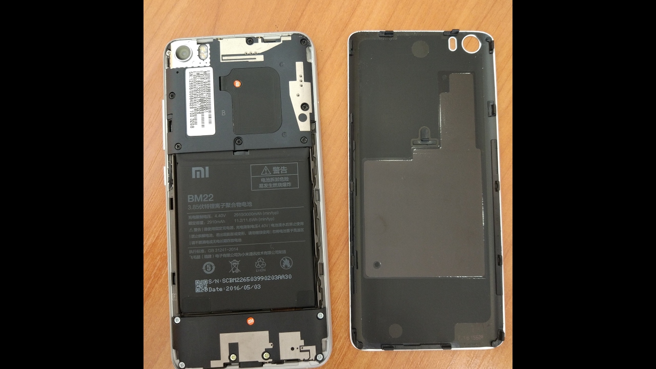 Как снять заднюю крышку Xiaomi mi5 (how to replace back cover)