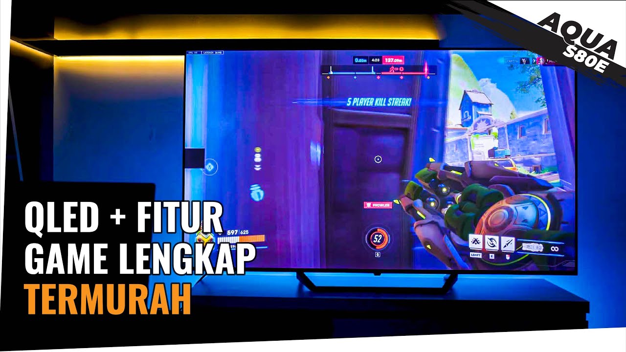 SMART TV QLED Dengan Fitur Game Lengkap Termurah 2025 I AQUA S80E