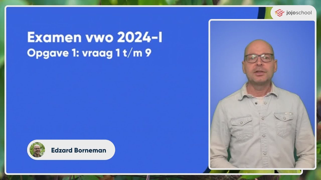 Biologie eindexamen vwo - 2024 tijdvak 1 - Vraag 1 t/m 9