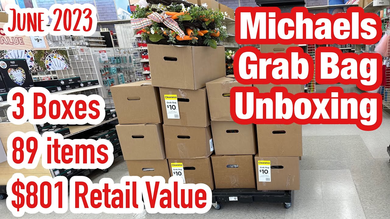 Michaels grab bag unboxing | June 2023