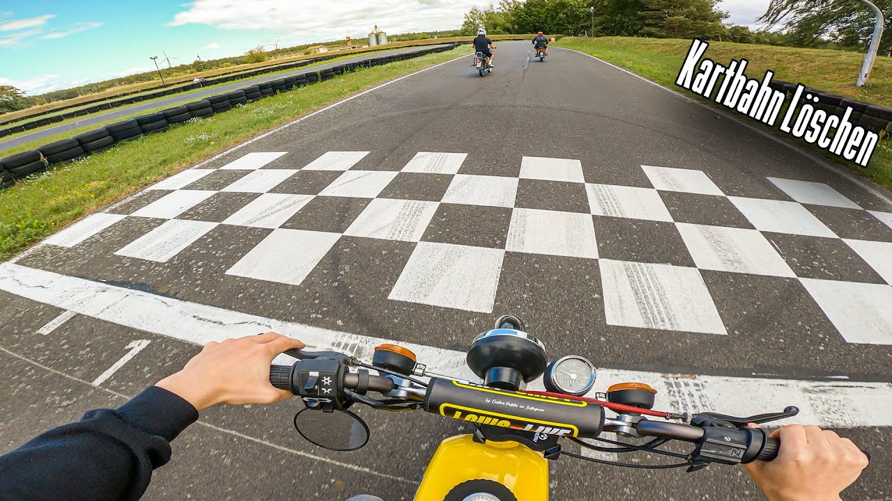 SIMSON auf der KARTBAHN LÖSCHEN | Simson Motovlog