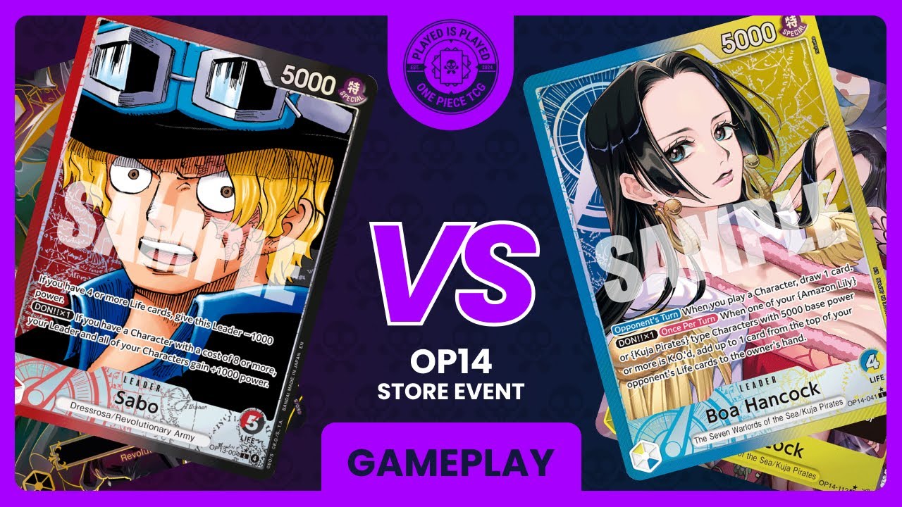 OP14-EB04 OPTCG Battle | UY Boa vs RB Sabo | Round 5 | Table 1 | PlayedisPlayed