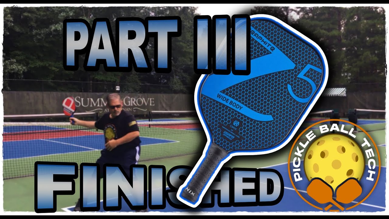 Pickle Ball Paddle ONIX Z5 Edge Repair Pt III Finished