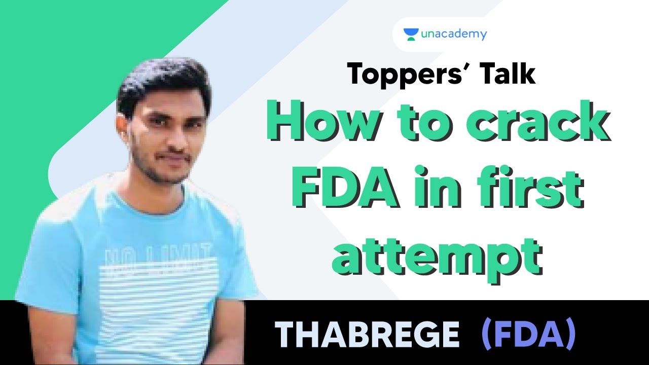 How to Crack FDA in First Attempt | Toppers' Talk | Thabrege (FDA) | Batch 2015-16