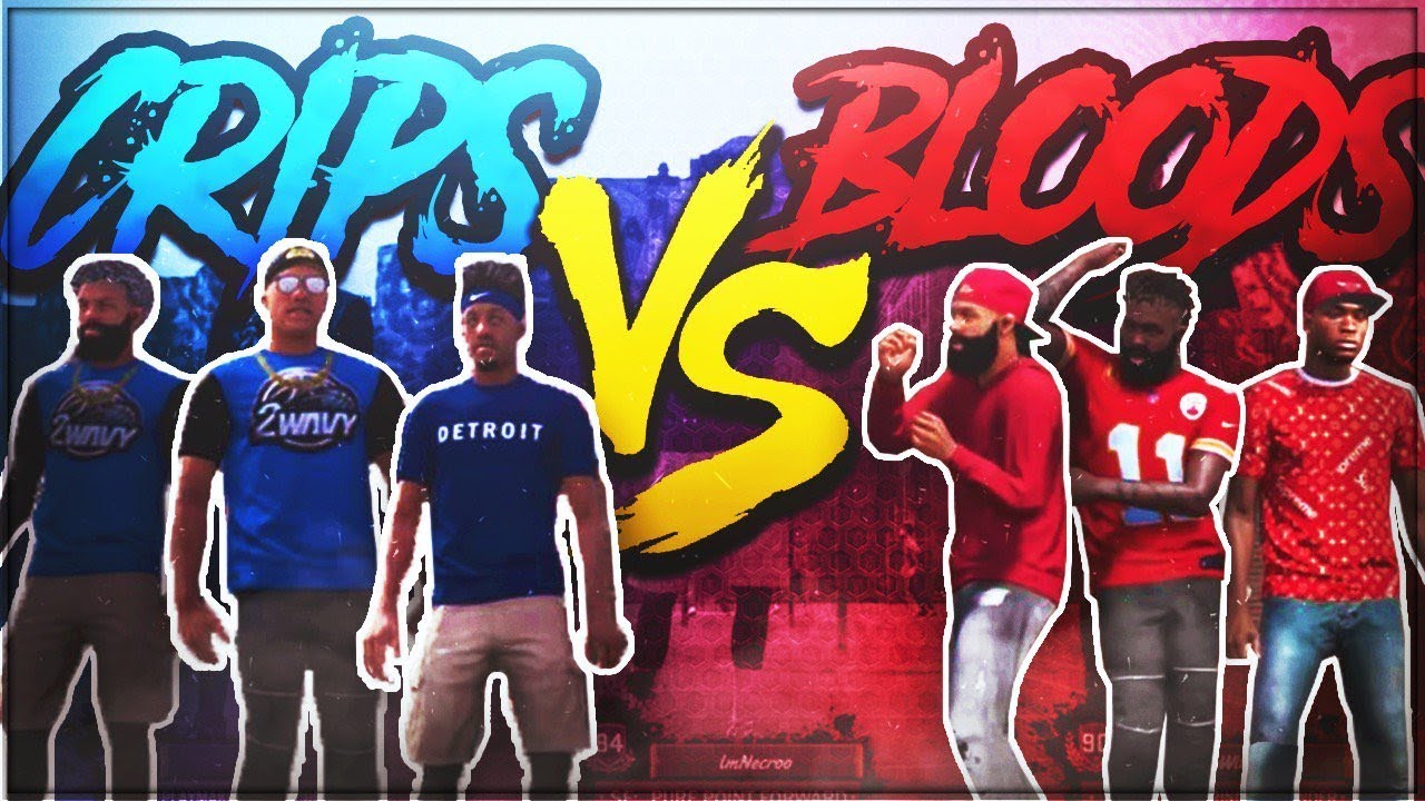 BLOODS VS CRIPS AT THE PARK! 😱 WE GOT INTO A FIGHT??? NBA 2K18 WARZ