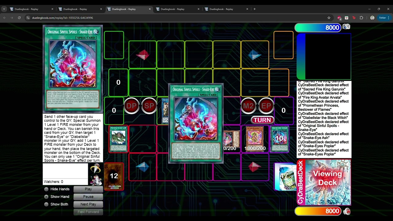 POST ROTA Azamina Fire King Snake-Eye Combos | 60 Card Fire Pile