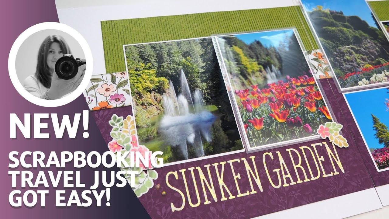 Travel Scrapbook Layout | Photo Trimming & Selection Tips | Creative Design Team Collab: New Guide