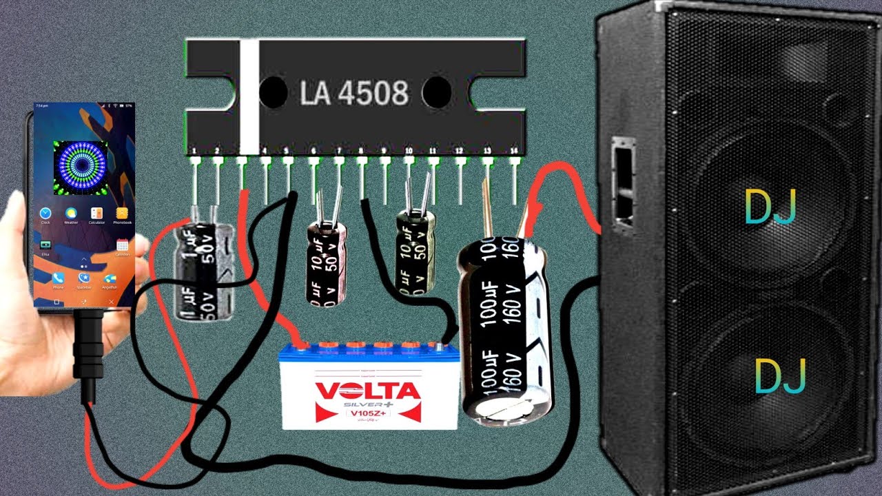 la4508 IC Amplifier Circuit - DC 12v