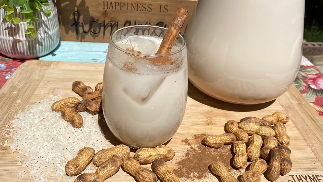 Como hacer Horchata de Arroz y Maní 🥜 (cacahuates) 🤗 Receta Fácil ¿Qué Hago de Comer Hoy?