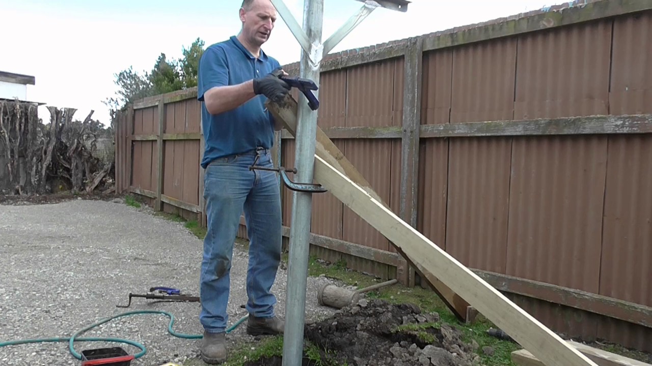 How To Build A Two Pole Clothes Line