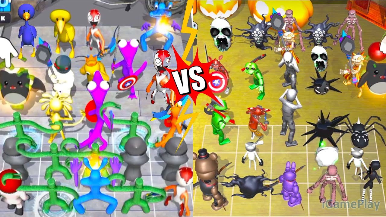 Merge Monster Rainbow Friend Vs Beat Door 100 Challenge ⭐ Merge Simulator Battles