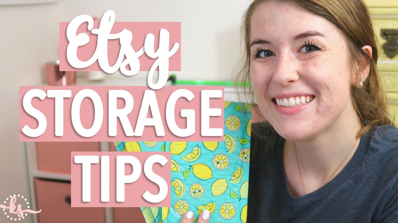 Etsy Storage Tips - How I Run my Etsy Shop from my College Bedroom