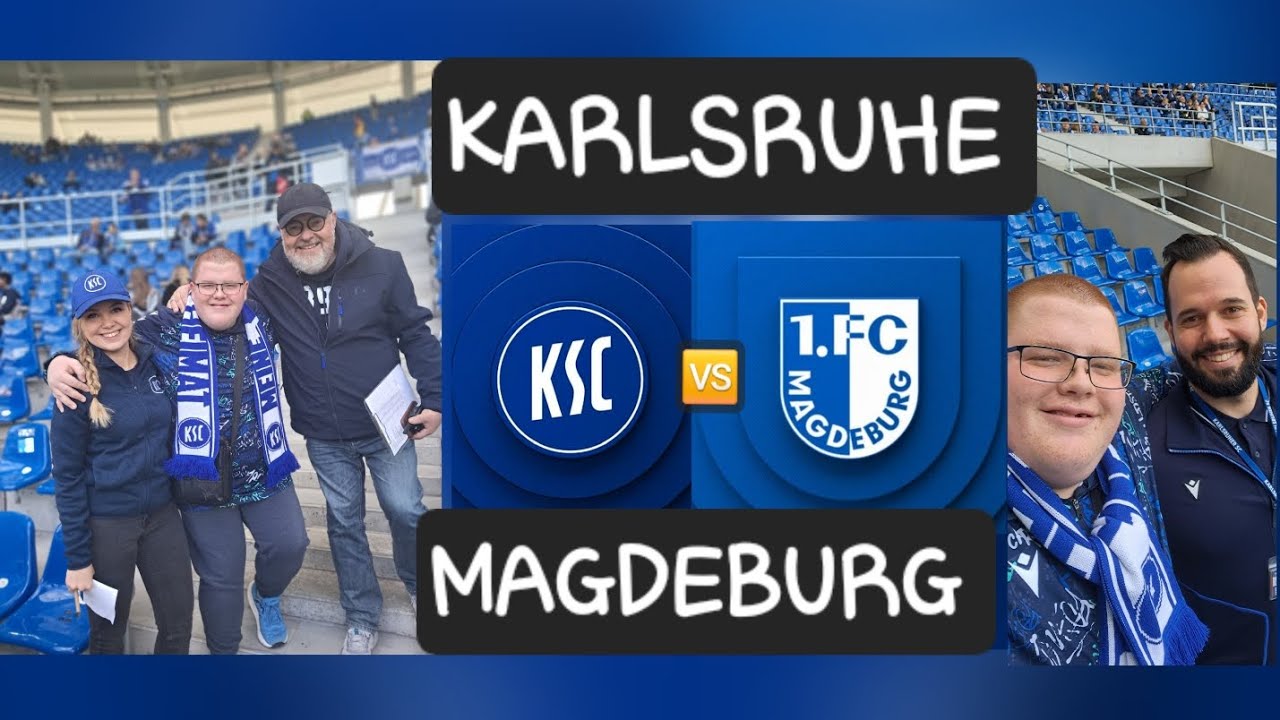 KSC VS MAGDEBURG. OFFENER SCHLAG ABTAUSCH IM WILDPARK       HZ 1