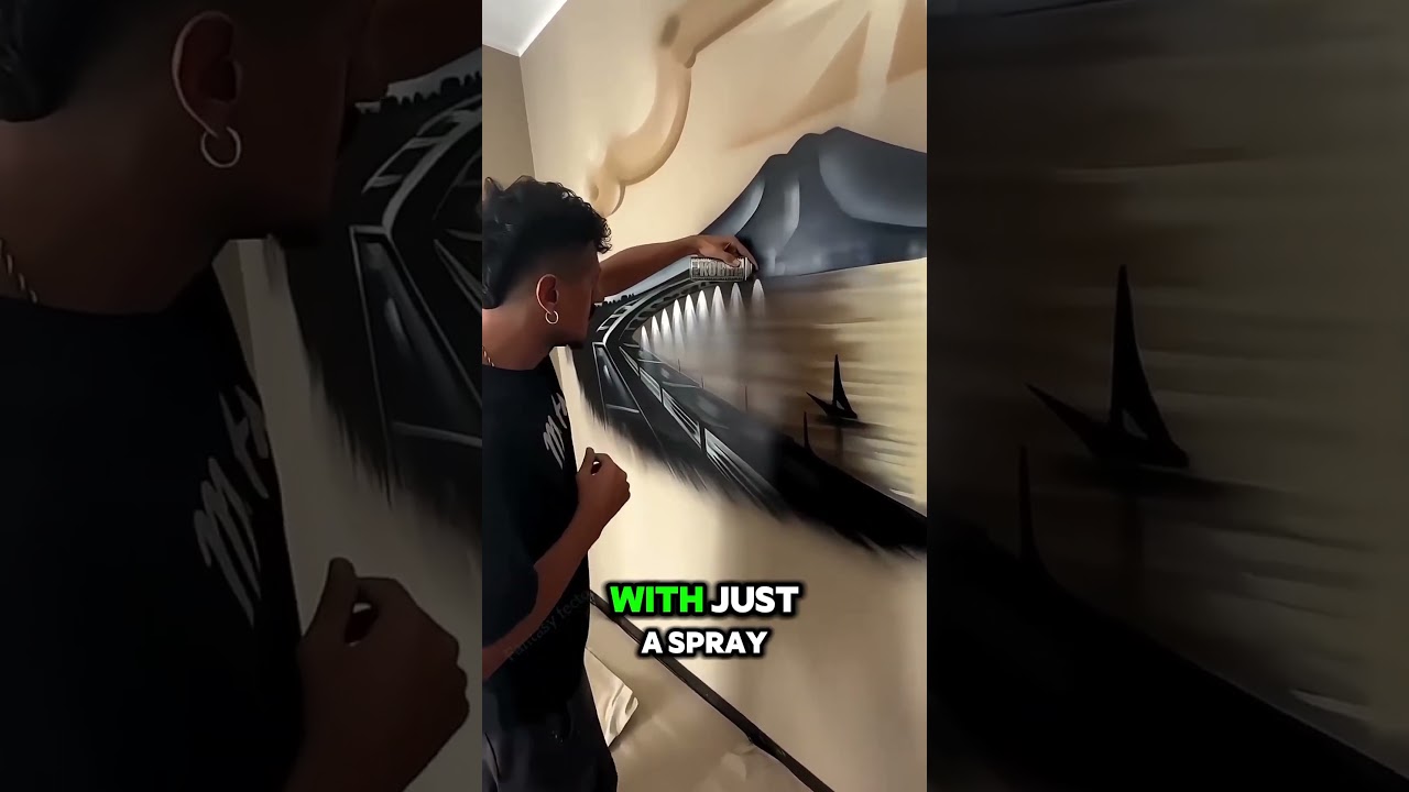 World's Best Street Artist Creates Stunning Detailed Spray Paint Art