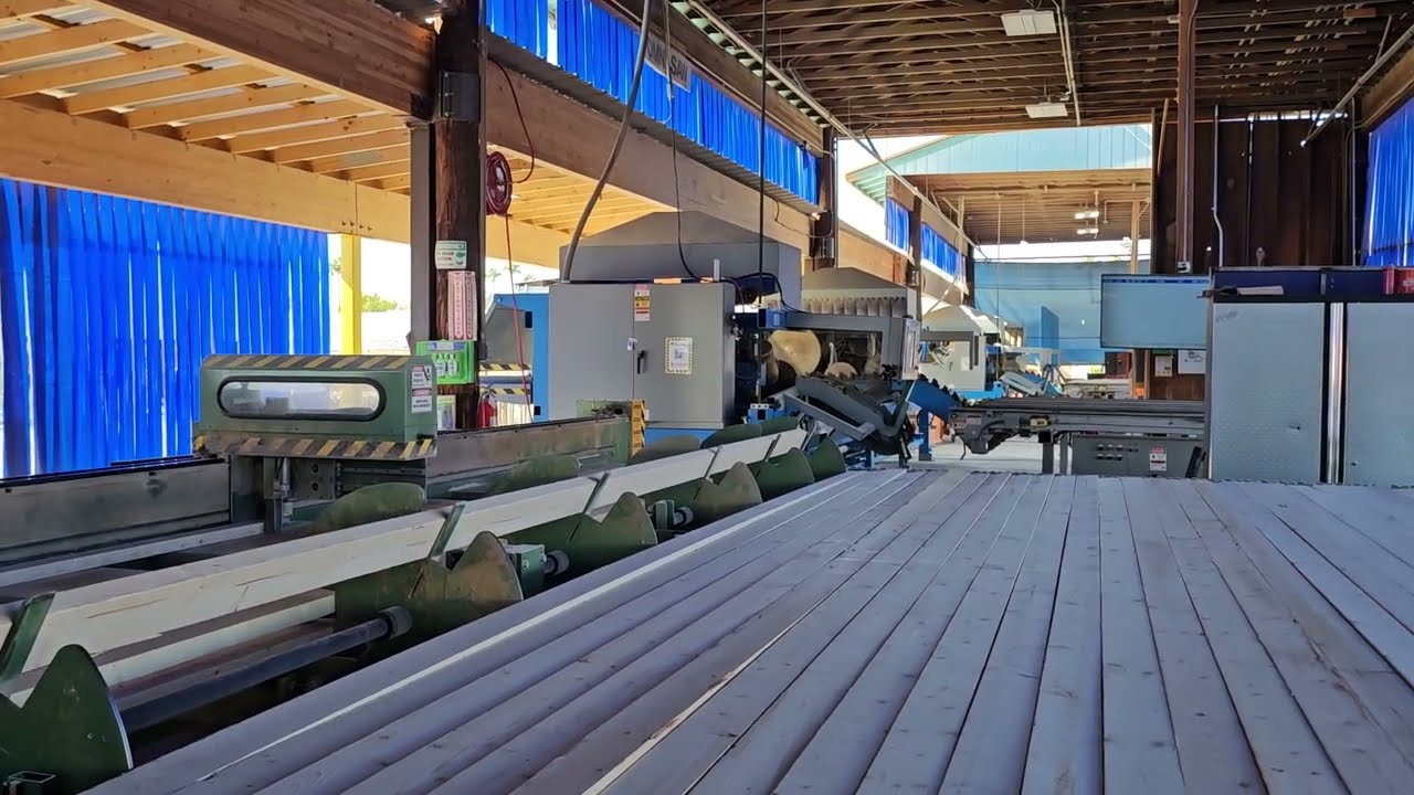 Auto Feeding a Monet DeRobo Linear Saw with a Lumber PickLine