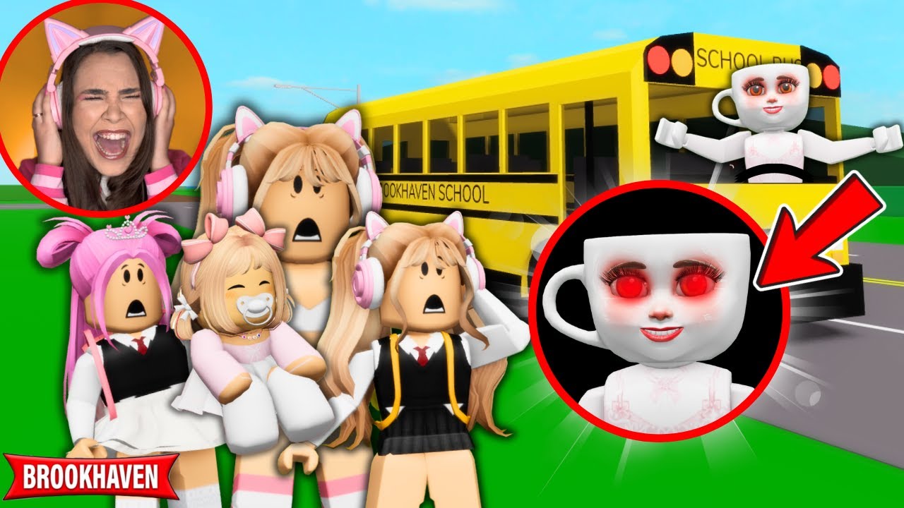 A BALLERINA CAPUCCINA SEGUIU minhas FILHAS da ESCOLA para CASA em BROOKHAVEN