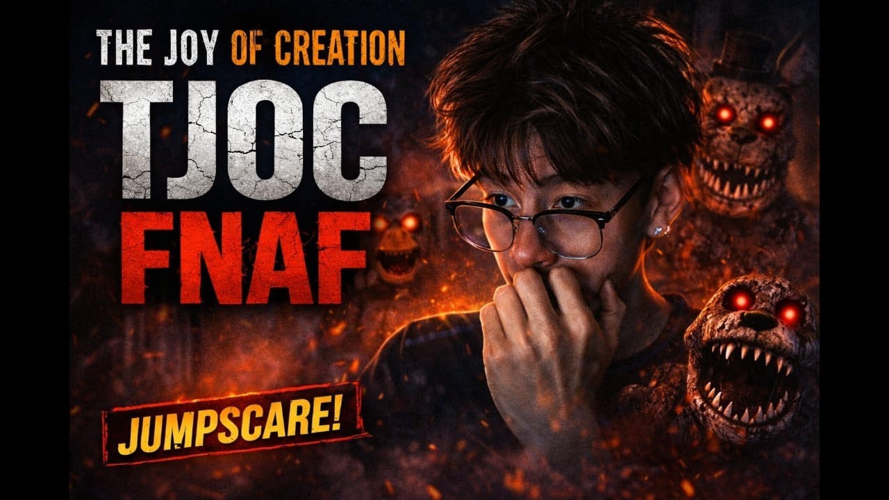 Intentando pasar de nuevo la noche de FNAF The Joy Of Creation (TJOC)... Aun no estaba listo.
