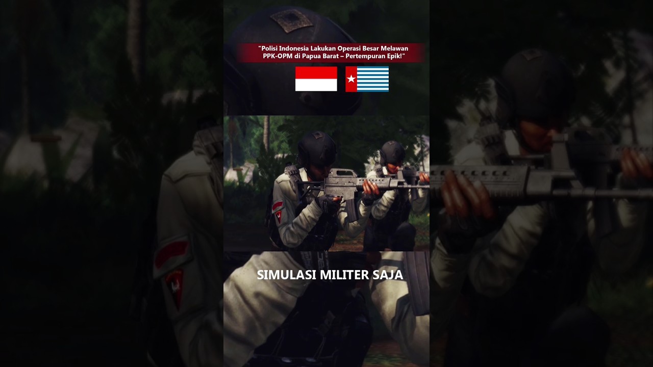 Polisi Indonesia Serbu PPK-OPM di Papua Barat &ndash; Aksi Epic | ARMA III MACHINIMA FILM ONLY