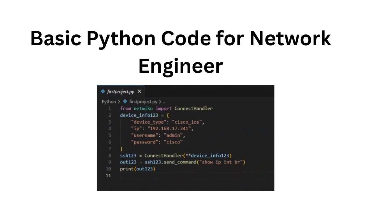 Python Basics Every Network Engineer Must Know | Step by Step