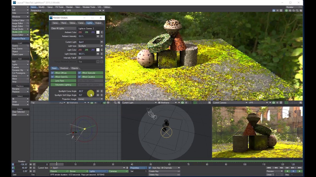 Basic Lightwave 3D Lighting tutorial