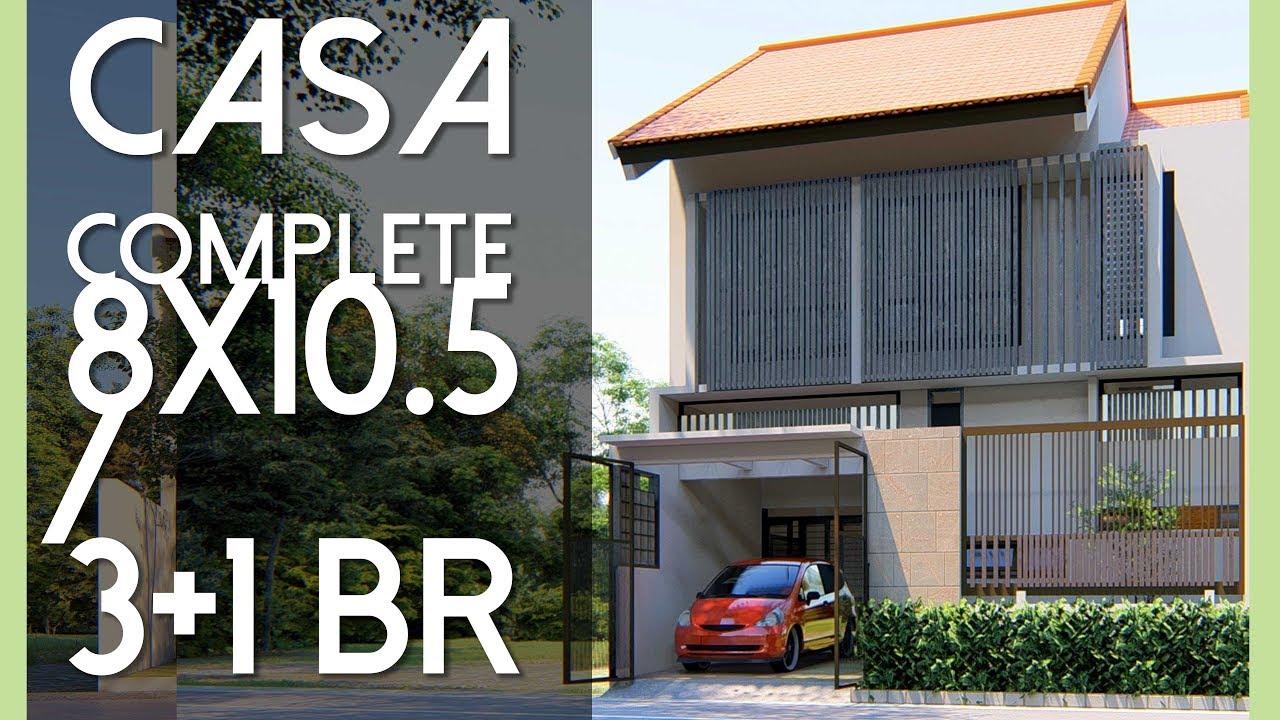 Rumah Lahan Mungil Ruang-ruang Lengkap 8x10.5m2 [kode 201]
