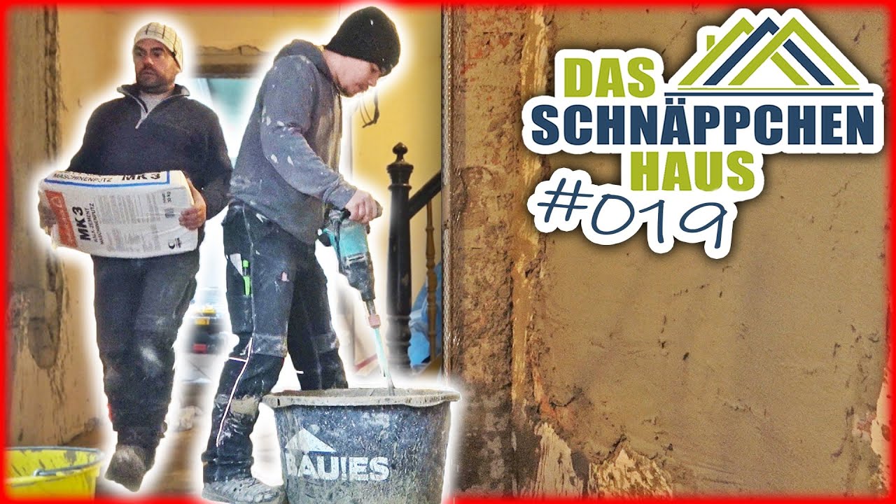 Putz SPRITZBEWURF & GRUNDPUTZ auftragen! - SCHNÄPPCHENHAUS #019 | Home Build Solution
