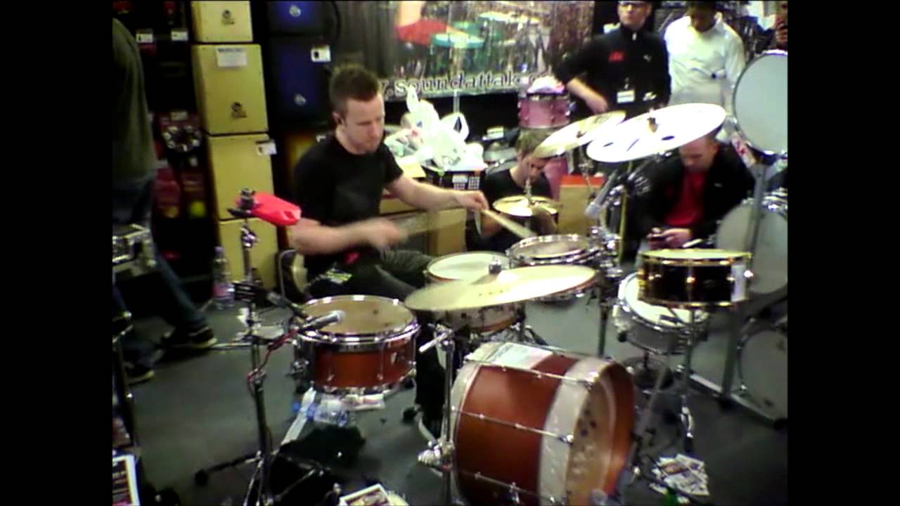 KJ Sawka Playing Live At London Drum Show 2011 Pt.2