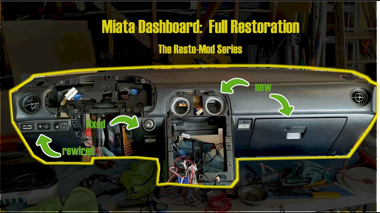 Miata Restomod - Dashboard Restoration, Full Guide!