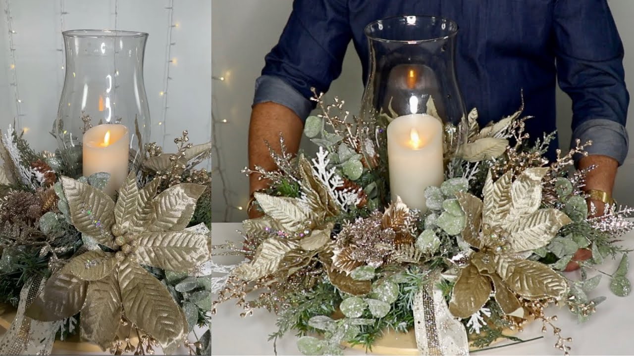 Como Hacer Un Centro De Mesa Para Navidad / Decoraciones Navideñas 2022  / Ideas Para Decorar