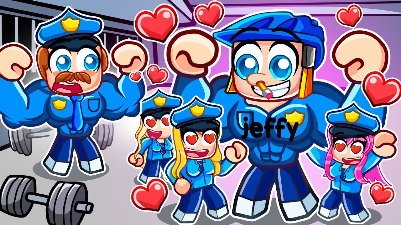 RIZZING GIRLS As The STRONGEST COP In Roblox!