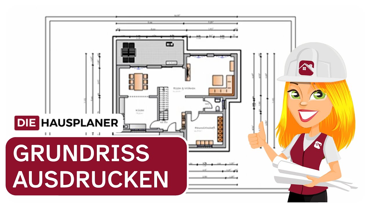 Einen Grundriss korrekt ausdrucken im 3D HAUSPLANER