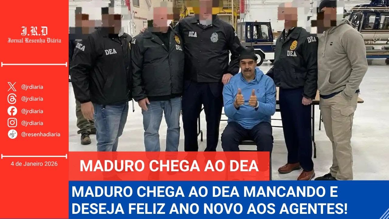 Maduro chega ao DEA: Imagens exclusivas mostram ferimento e comportamento inusitado